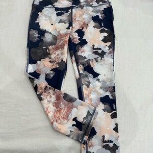 Marika Navy and Pink Floral Capris